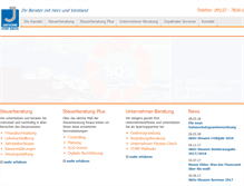 Tablet Screenshot of jantschke-steuerberater.com